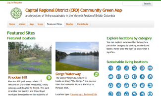 Screenshot of CRD Green Map.